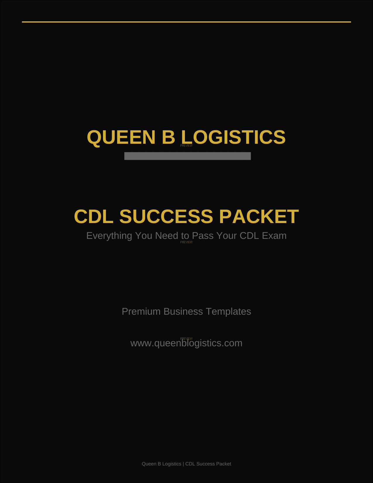CDL Success Packet Preview 1